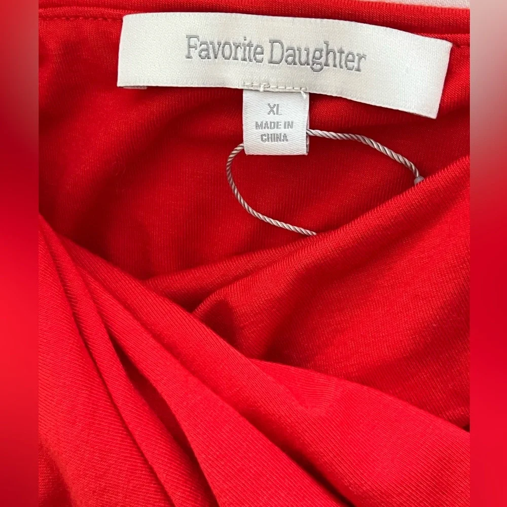 NWT Favorite Daughter The Colette Strapless Top Color Pomodoro Sizes Large & XL - Picture 7 of 10